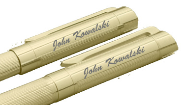 Logo trade promotional gifts picture of: MACBETH pen set 98203600