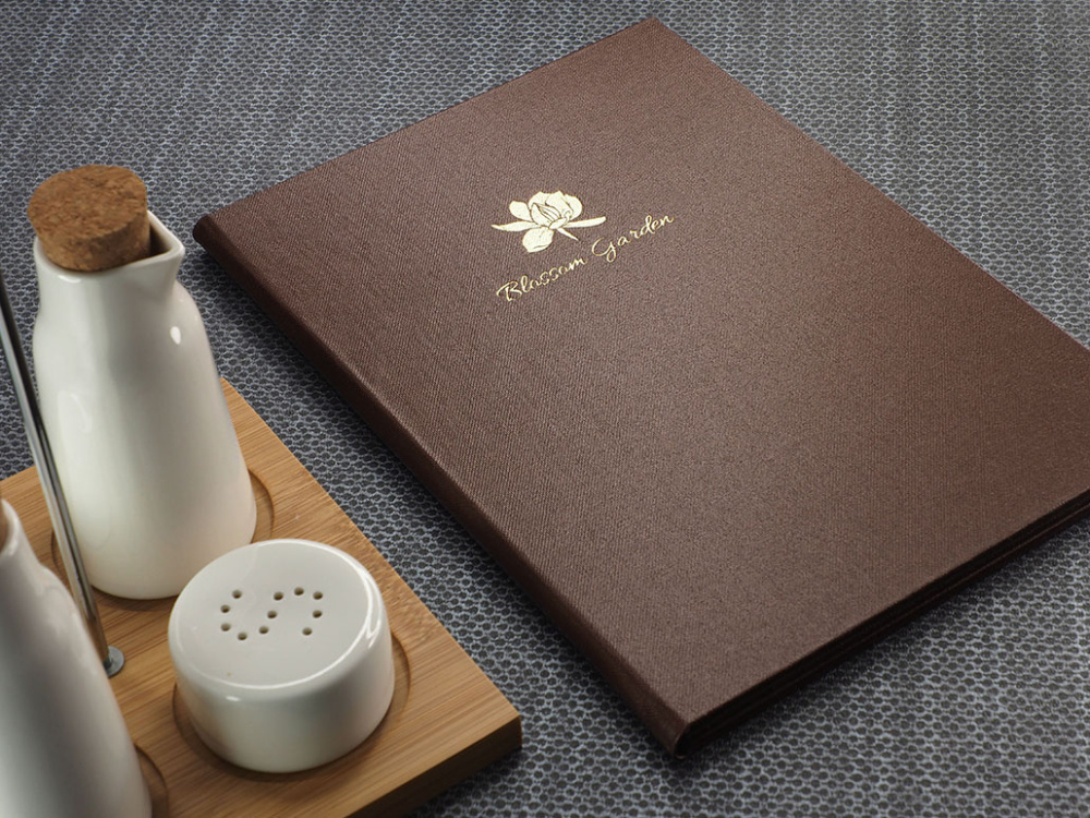 Logo trade advertising products image of: Menu cover 1719280