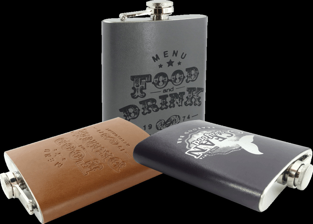 Logo trade promotional products image of: Hip flask 425119