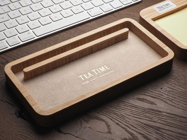 Logo trade promotional merchandise image of: Wooden desk organiser 1850292