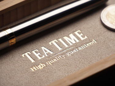 Logo trade promotional merchandise image of: Wooden desk organiser 1850292