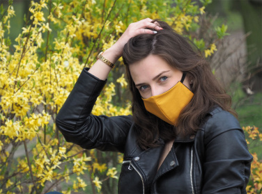Logo trade promotional merchandise picture of: VENUS PRO cotton face mask with a pocket an HEPA filter 1378165