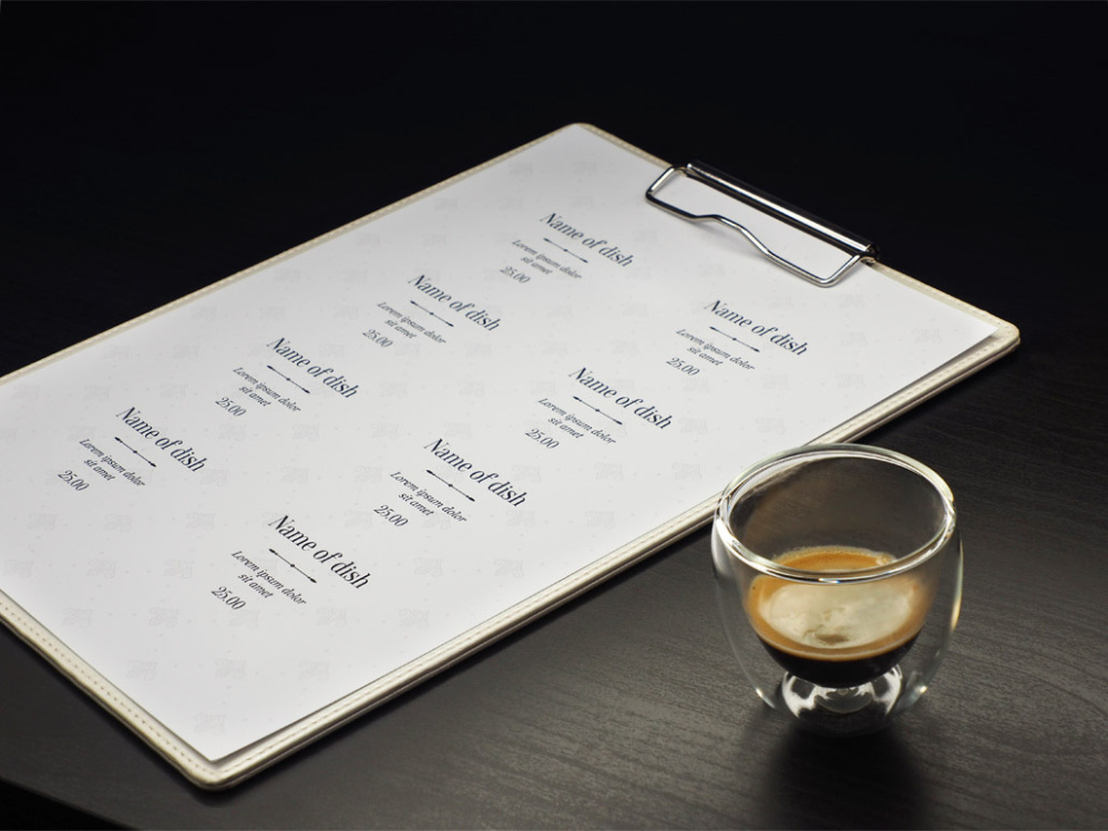 Logotrade corporate gift image of: Clipboard menu 1121119