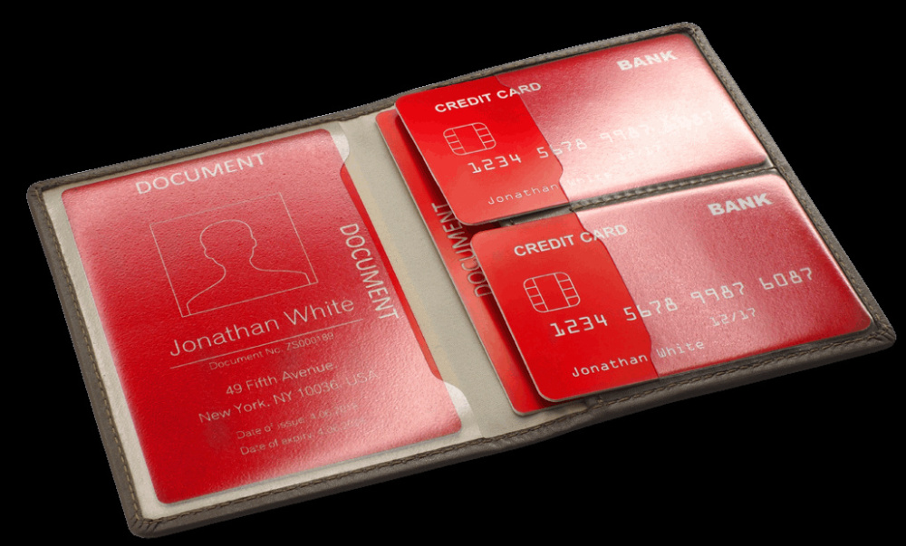 Logo trade promotional item photo of: RFID document wallet 611131