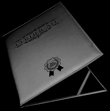 Logo trade promotional giveaway photo of: Certificate cover 152019