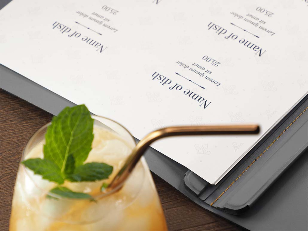Logo trade promotional giveaways picture of: Menu cover 1596094