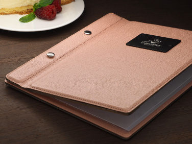 Logo trade business gift photo of: Menu cover 1087281