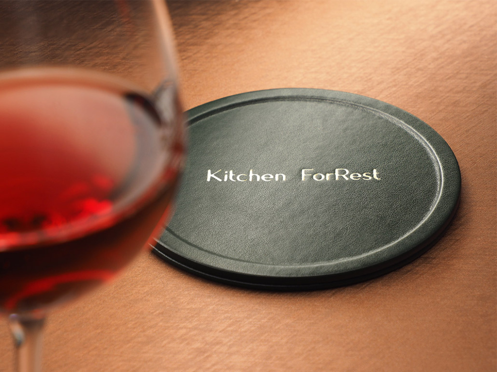 Logo trade business gift photo of: Bottle coaster 1103320