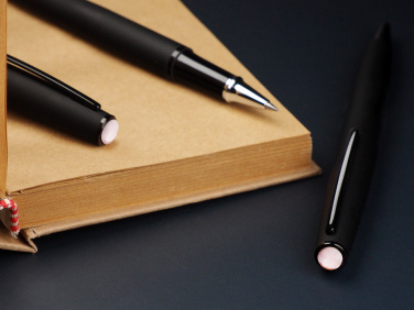 Logotrade advertising products photo of: Opal stone Pen set 1286036