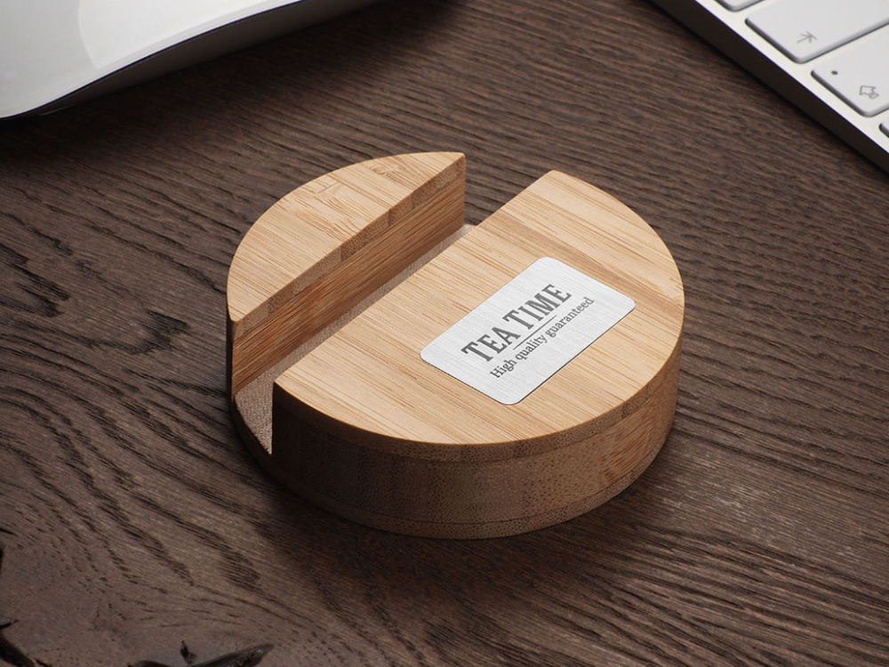 Logo trade promotional items image of: Wooden telephone stand 1833292