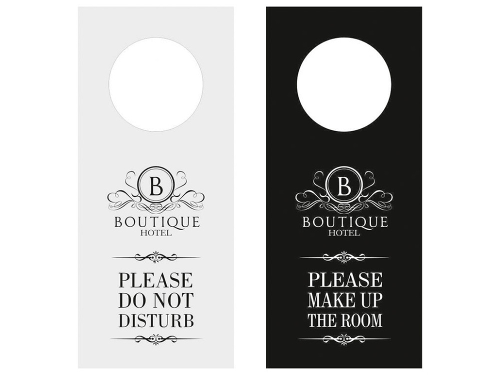Logo trade promotional giveaways image of: DND door sign 1007117
