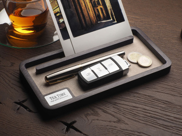Logo trade promotional giveaways picture of: Wooden desk organiser 1818121