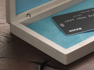 Logo trade promotional giveaways picture of: Wooden bill box 1816121