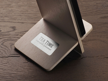 Logo trade promotional gifts picture of: Wooden telephone stand 1834121