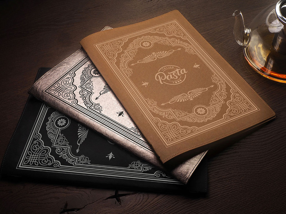 Logo trade advertising products image of: Menu cover Ambiente 1178296