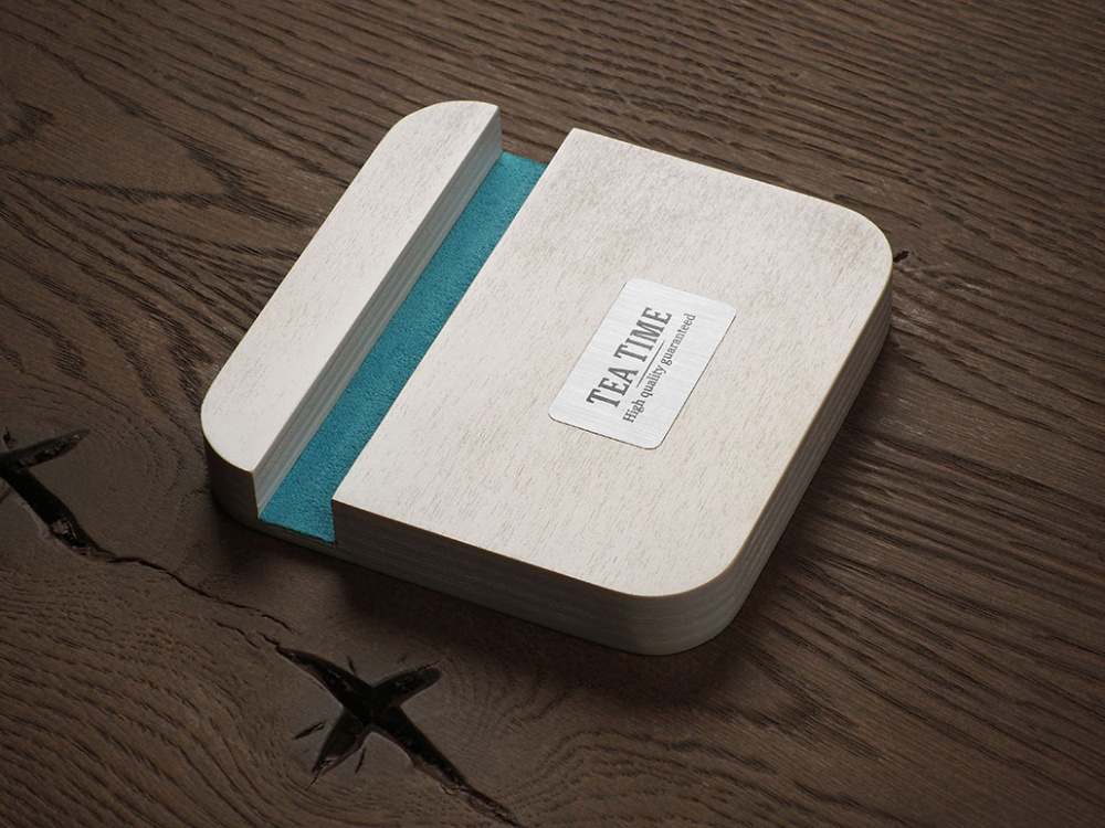 Logotrade promotional item picture of: Wooden telephone stand 1847121