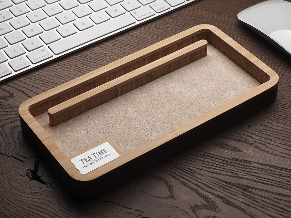 Logo trade promotional merchandise photo of: Wooden desk organiser 1818292