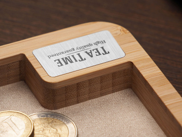 Logo trade promotional giveaways image of: Wooden desk organiser 1818292
