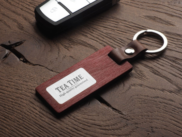 Logotrade corporate gift picture of: Wooden keyring 1853121