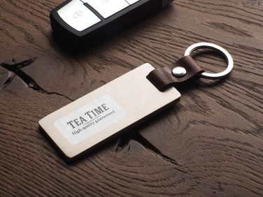 Logotrade promotional product image of: Wooden keyring 1853121