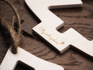 Logo trade promotional items image of: Wooden Christmas Decoration 1855121