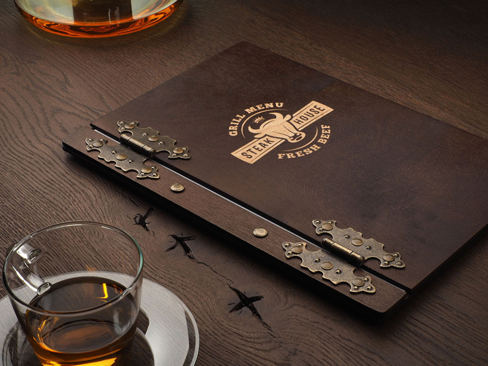 Logo trade promotional gifts image of: Menu cover 1862121