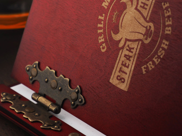 Logo trade promotional giveaways image of: Menu cover 1862121