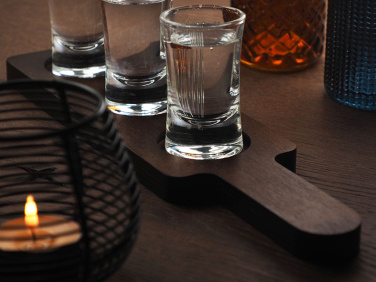 Logo trade promotional gifts picture of: Wooden 3 Shot Serving Board 1863121