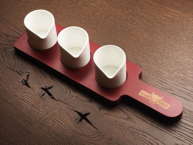 Logotrade promotional giveaways photo of: Wooden 3 Shot Serving Board 1863121