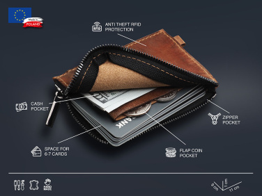 Logo trade corporate gifts image of: Wallet 1935310