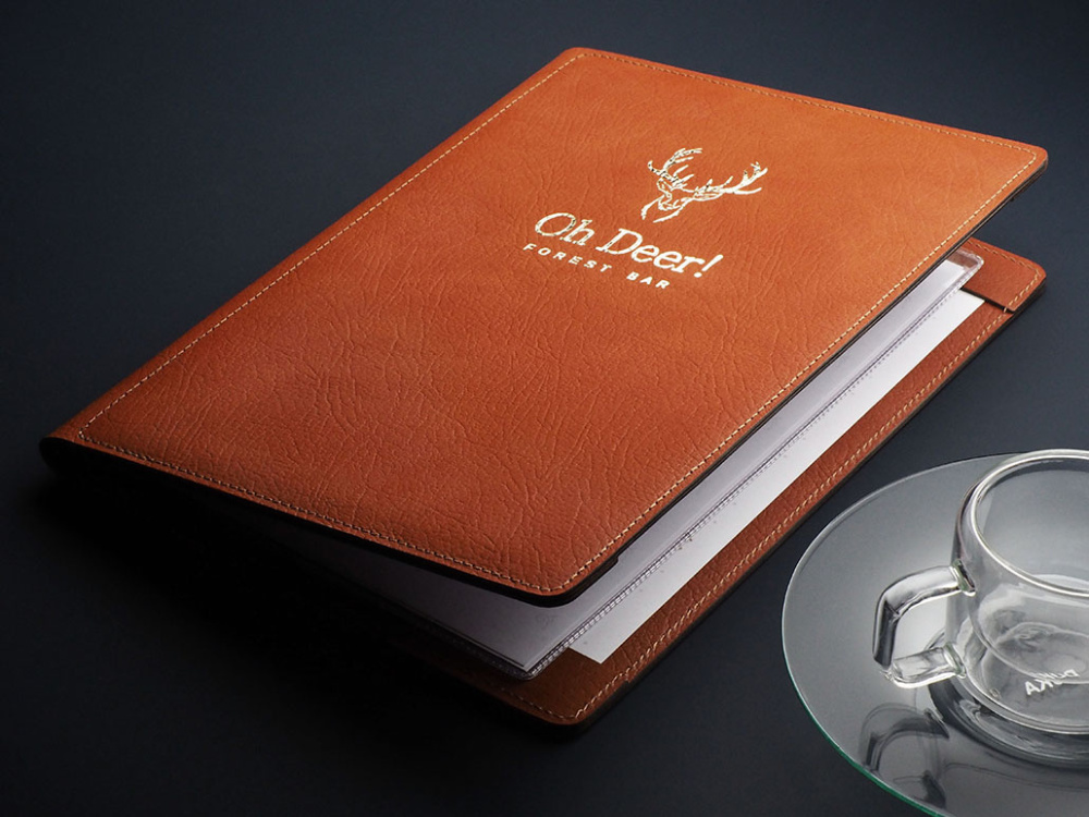 Logo trade promotional giveaways image of: Menu cover Fine Dining Pro 1634318