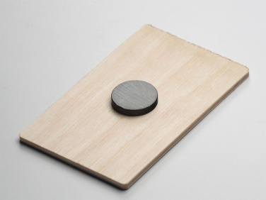 Logo trade business gift photo of: Wooden magnet 2034121