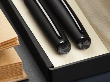 Logo trade business gift photo of: Pen set with coal 2094036