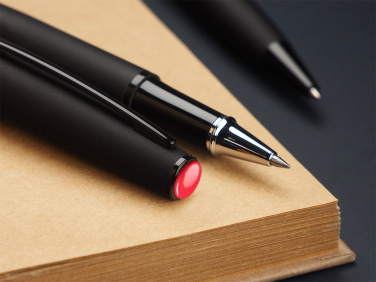 Logo trade advertising products picture of: Coral stone Pen set 1285036