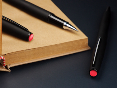 Logo trade promotional merchandise image of: Coral stone Pen set 1285036
