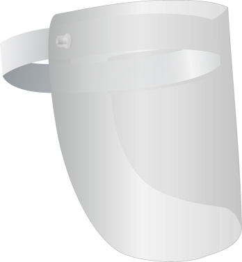 Logo trade business gift photo of: TEMIDA tilting face shield 1424162