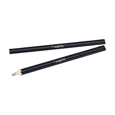 Logo trade promotional merchandise picture of: Carpenter wooden pencil