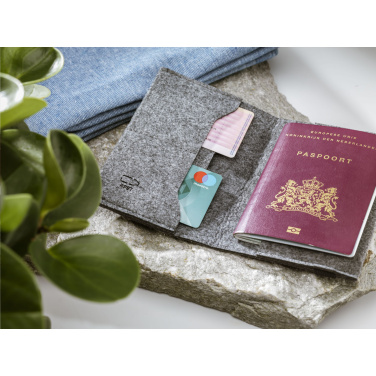Logotrade business gifts photo of: Identify GRS RPET Felt passport holder