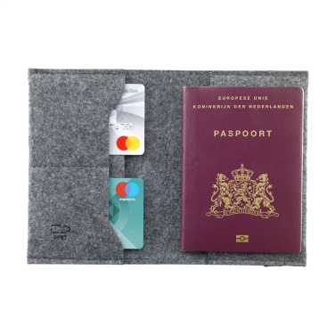 Logotrade promotional item picture of: Identify GRS RPET Felt passport holder