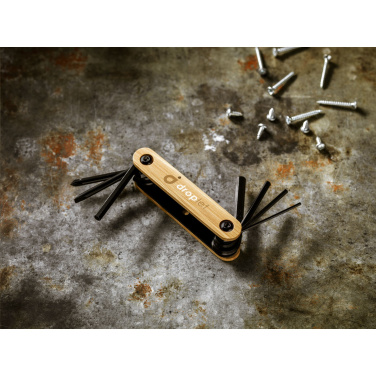 Logotrade promotional item image of: Bamboo Black Tool multi tool