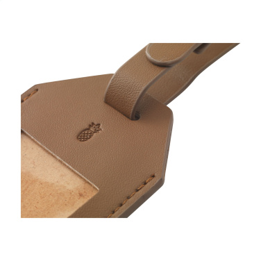 Logotrade promotional giveaway image of: Vegan Pineapple Leather Luggage Tag