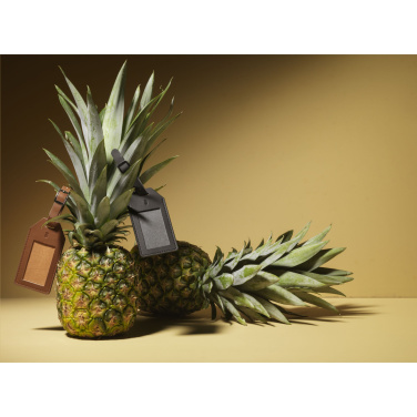 Logo trade promotional gift photo of: Vegan Pineapple Leather Luggage Tag