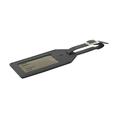 Logo trade corporate gifts image of: Vegan Pineapple Leather Luggage Tag