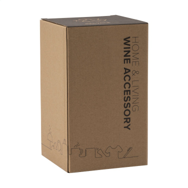 Logo trade corporate gifts picture of: CoolSteel Black wine cooler