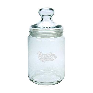 Logo trade promotional merchandise picture of: Dolci Candy jar 1 L