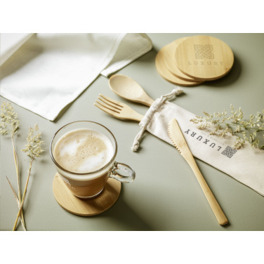 Logo trade promotional product photo of: Bambu Cutlery Set