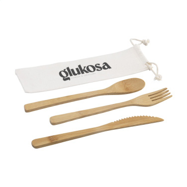 Logo trade advertising products picture of: Bambu Cutlery Set