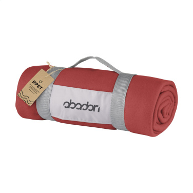 Logo trade promotional item photo of: SuperSoft RPET (180 g/m²) fleece blanket
