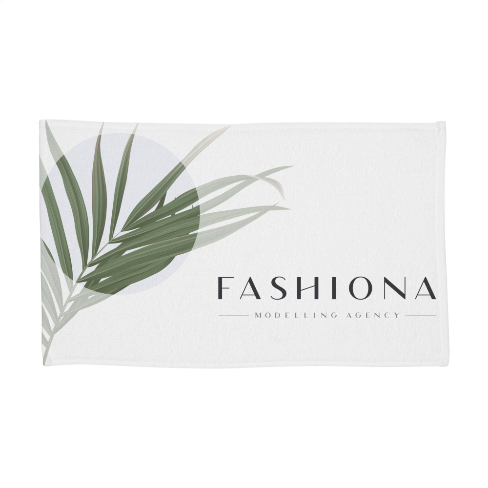 Logo trade promotional gifts image of: Printed RPET BathTowel 350 g/m² 70x140