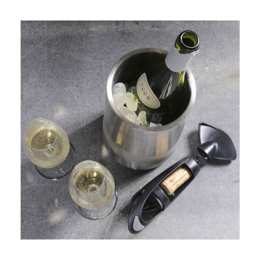 Logo trade promotional products image of: CoolSteel RCS Recycled Steel wine cooler